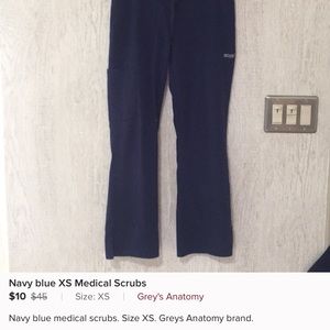Navy blue Greys Anatomy medical scrubs